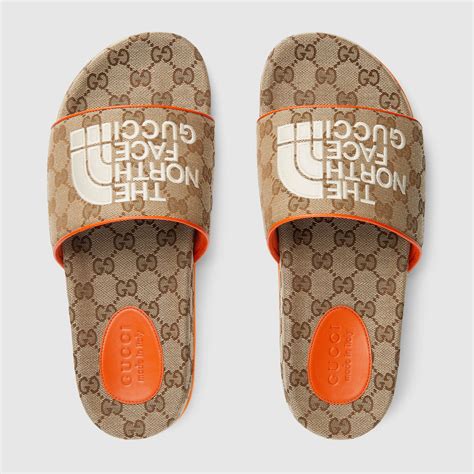 gucci for northface|north face gucci slides.